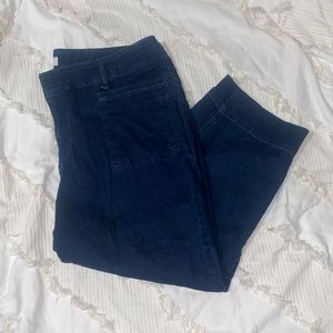 Loft High Waisted Straight Jeans